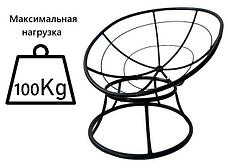Кресло папасан 78х73х48 см коричневая подушка, фото 5