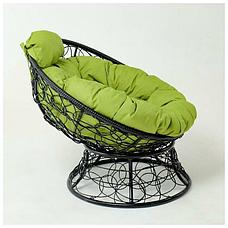 Кресло "Папасан" мини, ротанг, с зелёной подушкой 81х68х77см, фото 3