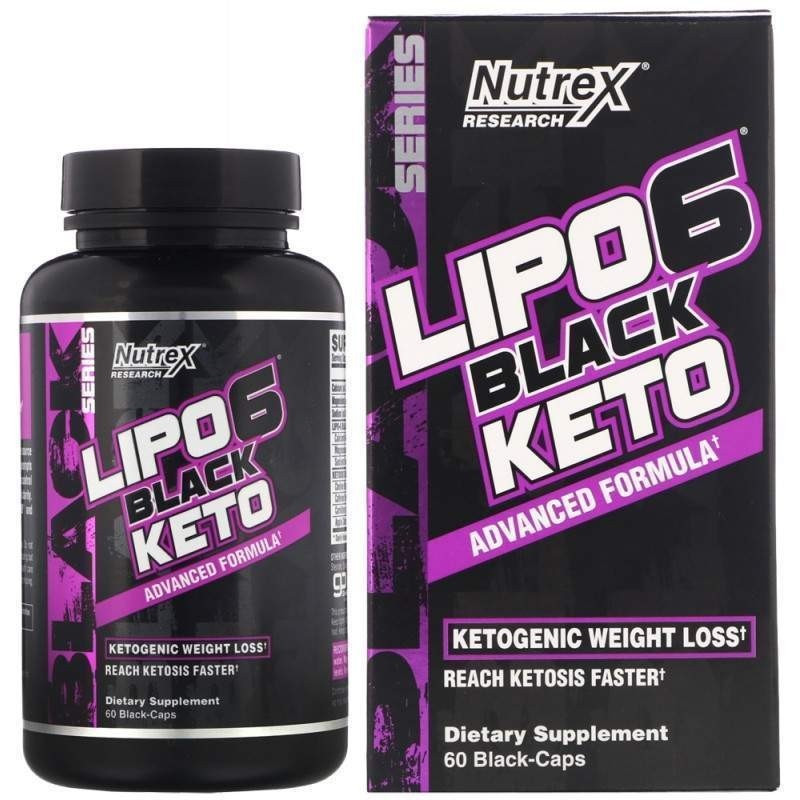 Lipo-6 Black KETO, 60 black-caps, Nutrex - фото 2 - id-p77742528