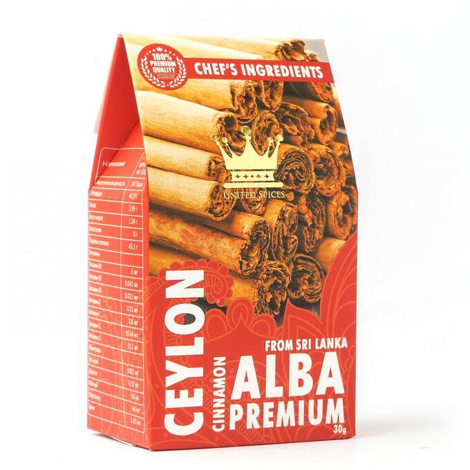 Корица в палочках сорт Alba, премиум,Шри Ланка 30гр