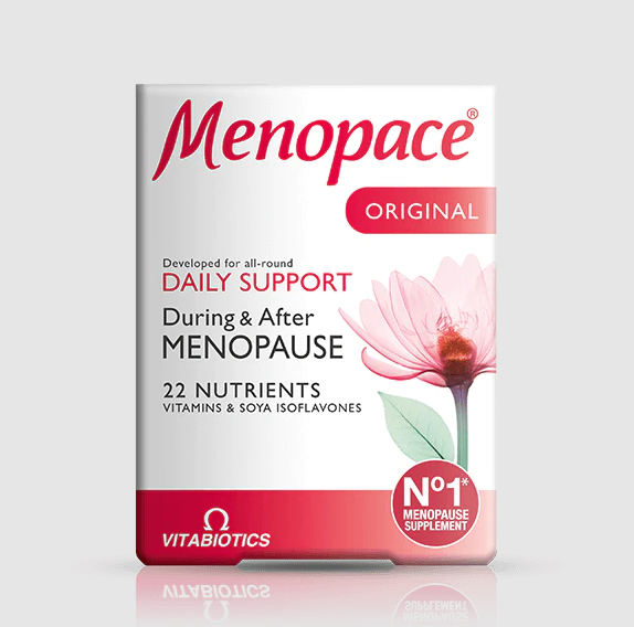Menopace Original, поддержка при менопаузе, 30 таблеток, Vitabiotics - фото 1 - id-p108612235