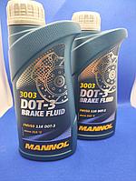 Универсальная синтетическая тормозная жидкость DOT3 0.5l Mannol