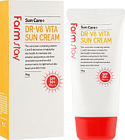 Farmstay крем DR-V8 Vita Sun Cream SPF50+ PA+++ для лица 70 мл