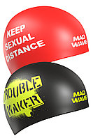 Шапочка для плавания двусторонняя Mad Wave TROUBLE MAKER reversible