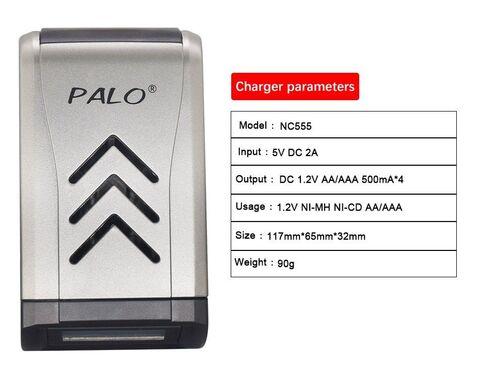 Зарядное устройство PALO NC555 с питанием от USB + комплект Ni-MH аккумуляторов (8AAA) - фото 7 - id-p108619201