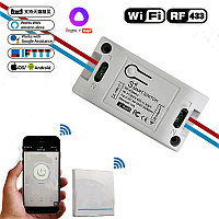 Умный выключатель радиореле Wi-Fi + RF433МГц Алиса