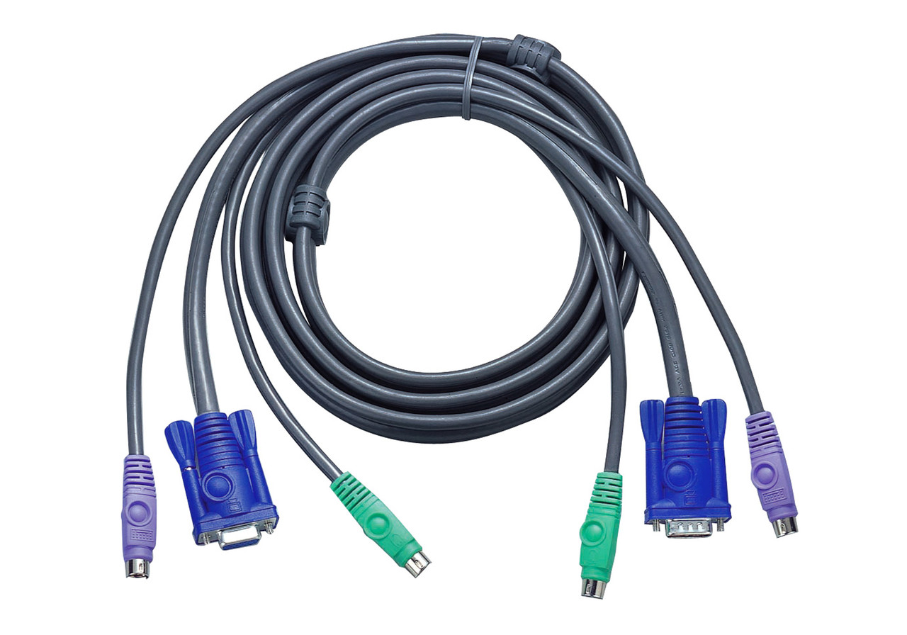КВМ-кабель с интерфейсами PS/2, VGA (5м) 2L-1005P/C ATEN