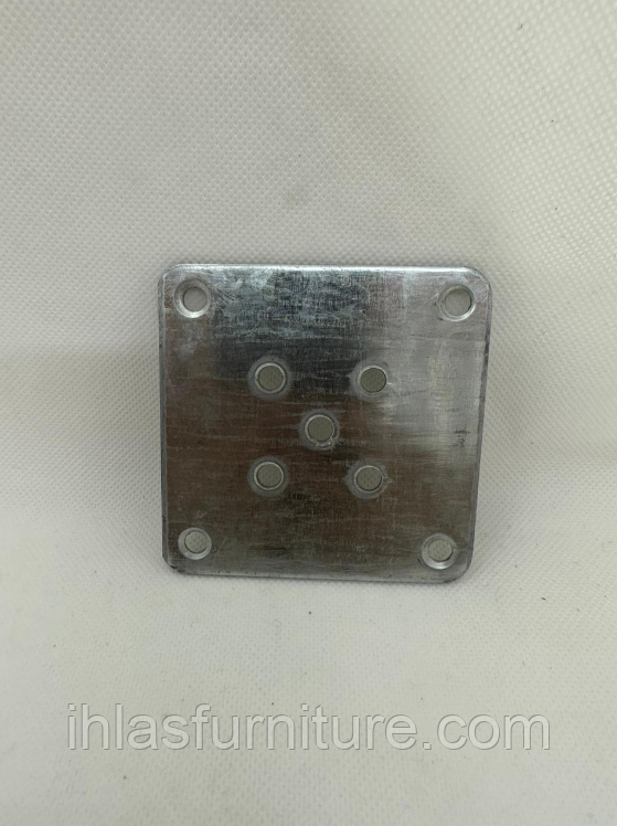 Пластина для крепления деревянных, мебельных опор 8х8см, фото 1