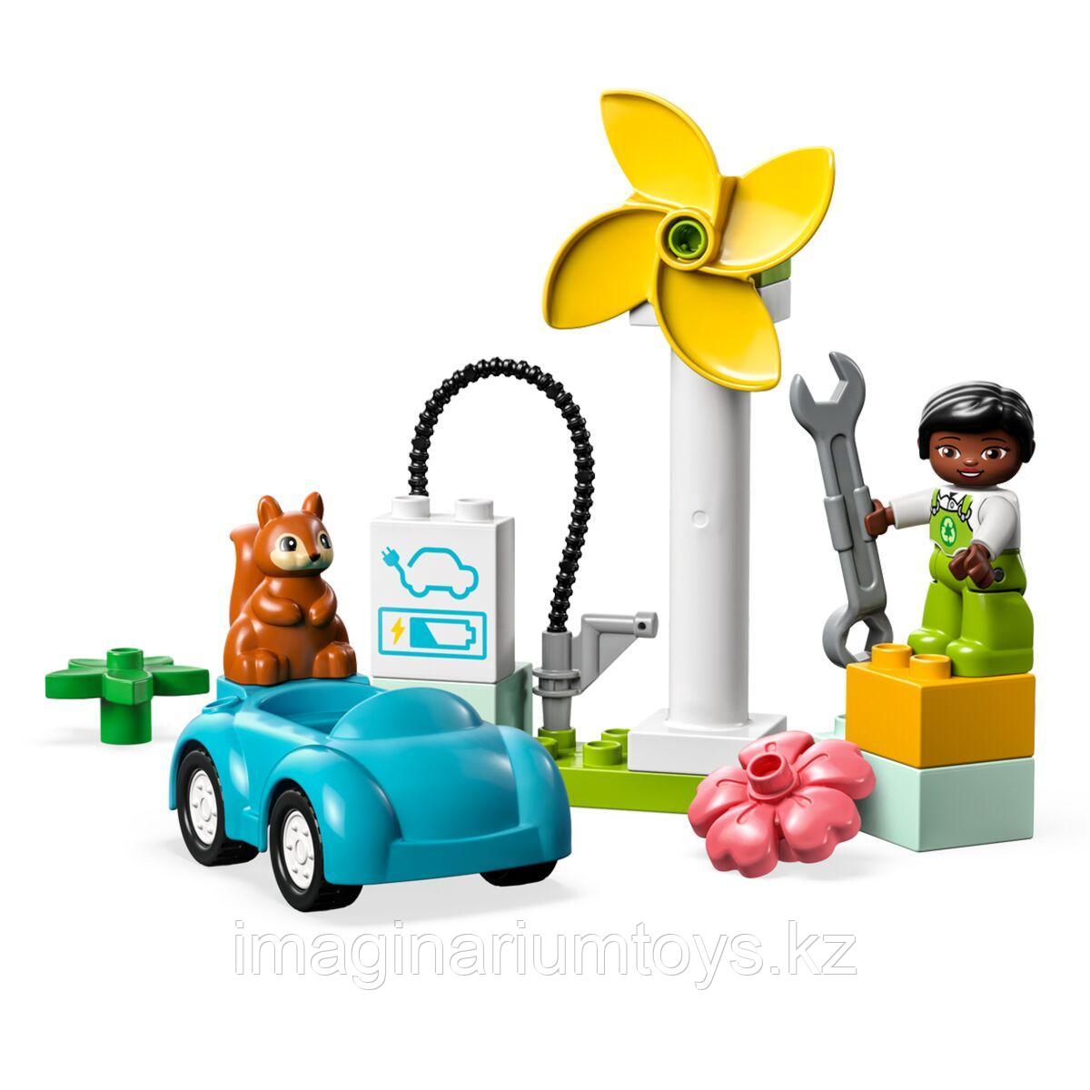Конструктор LEGO Duplo Ветряная турбина и электромобиль - фото 1 - id-p108623152