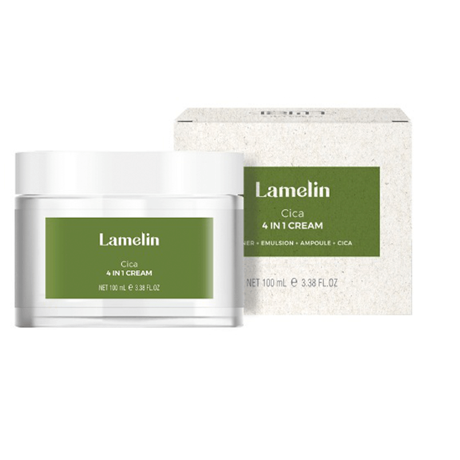 Крем для проблемной кожи с экстрактом центеллы Lamelin Cica 4 in 1 cream - фото 1 - id-p108623924