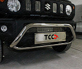 Защита передняя (кенгурин) 60,3/75 мм ТСС для Suzuki Jimny 2019-