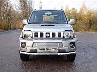 Защита передняя нижняя (с ДХО) 60,3 мм ТСС для Suzuki Jimny 2012-2018