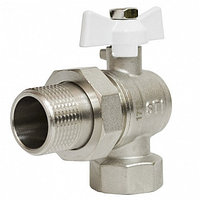 Кран шаровой STI накидная гайка с полусгоном бабочка угловой 20