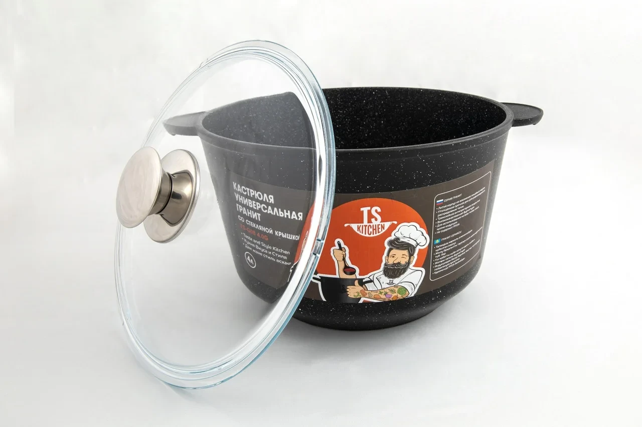 Кастрюля Гранит 3 литра TS Kitchen (TS-G08 3.0G), фото 1