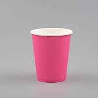 Стакан бумажный для горячих напитков "Розовый" 250 мл 50шт/уп 1000 шт/кор