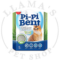Pi-pi-bent De Luxe Fresh Grass Наполнитель для кошачьего туалета комкующийся коробка 5 кг
