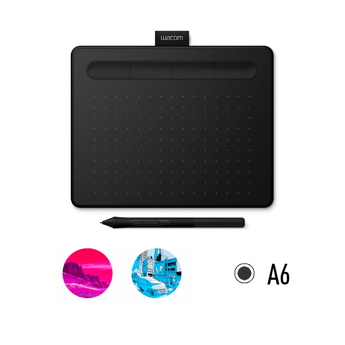 Графический планшет Wacom Intuos Small (СTL-4100K-N) Чёрный - фото 1 - id-p108627067