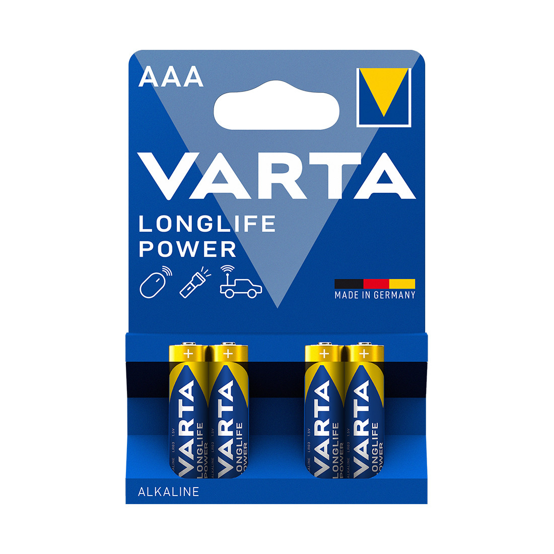 Батарейка VARTA Longlife Power Micro 1.5V - LR03/ AAA (4 шт) - фото 1 - id-p108627110