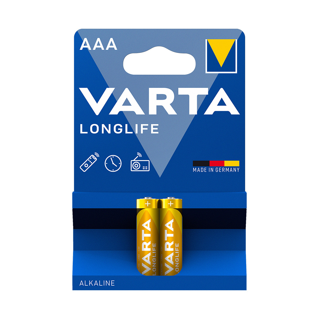 Батарейка VARTA Longlife Micro 1.5V - LR03/ AAA (2 шт) - фото 1 - id-p108627111