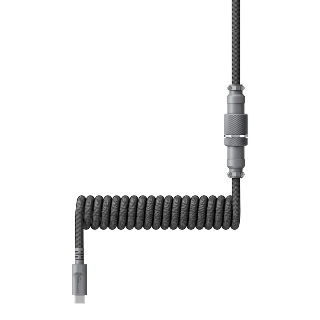 Провод для механической клавиатуры HyperX USB-C Coiled Cable Gray 6J678AA - фото 2 - id-p108634740
