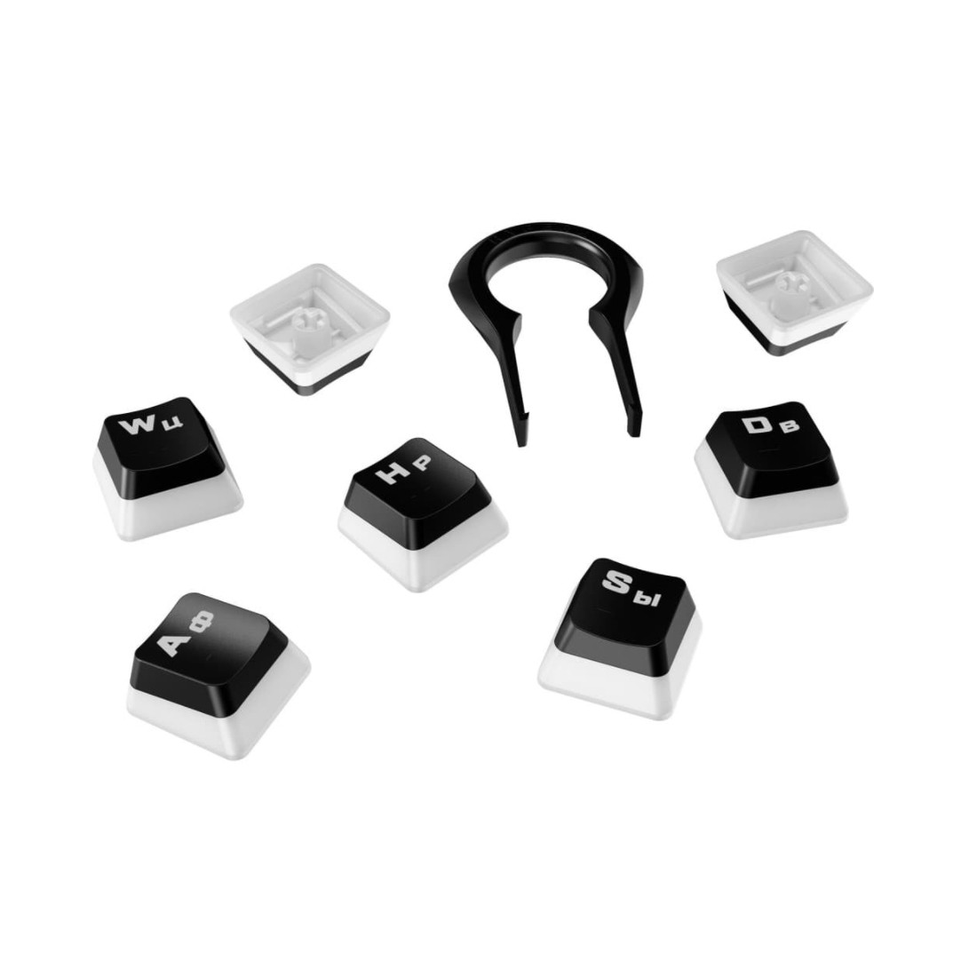 Набор кнопок на клавиатуру HyperX Pudding Keycaps Full Key Set (Black) 4P5P4AX#ACB - фото 1 - id-p108632791