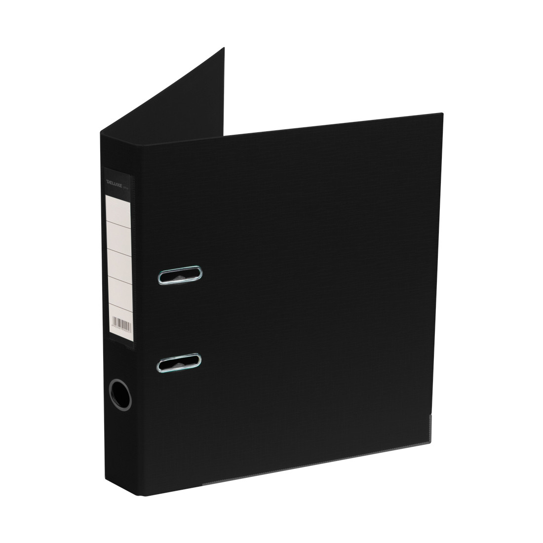 Папка-регистратор Deluxe с арочным механизмом, Office 2-BK19 (2" BLACK), А4, 50 мм, чёрный - фото 1 - id-p108629358