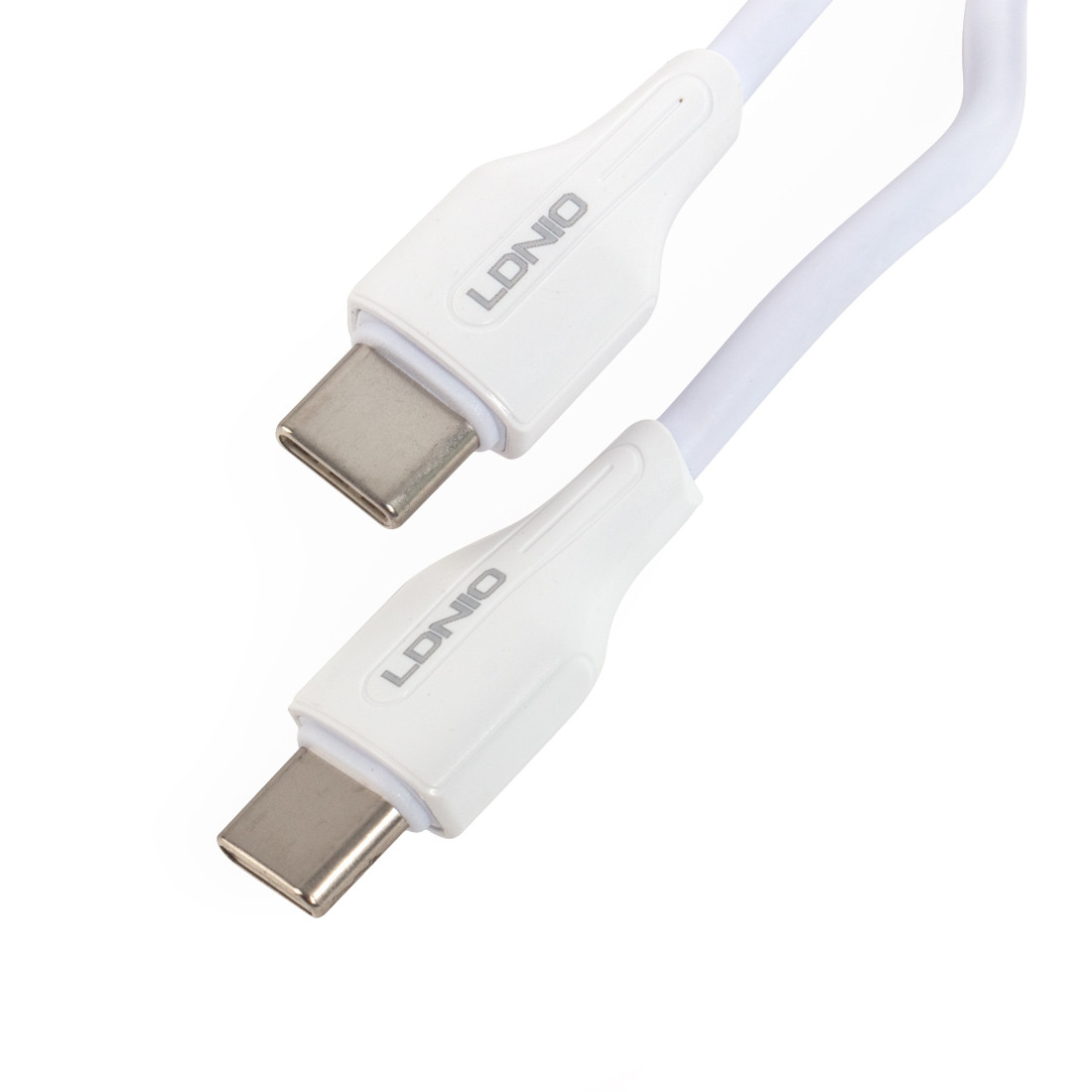 Интерфейсный кабель LDNIO Type-C to Type-C LC121-C 1м 65W Белый - фото 1 - id-p108630144