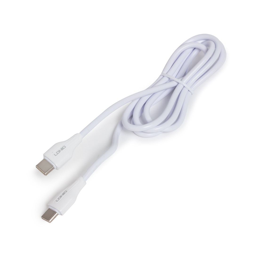 Интерфейсный кабель LDNIO Type-C to Type-C LC121-C 1м 65W Белый - фото 2 - id-p108630144