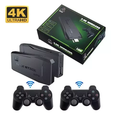 Игровая приставка + 10289 игр + 2 беспроводных джойстика HDMI Game Stick 64Gb 4K UHD - фото 8 - id-p107609852