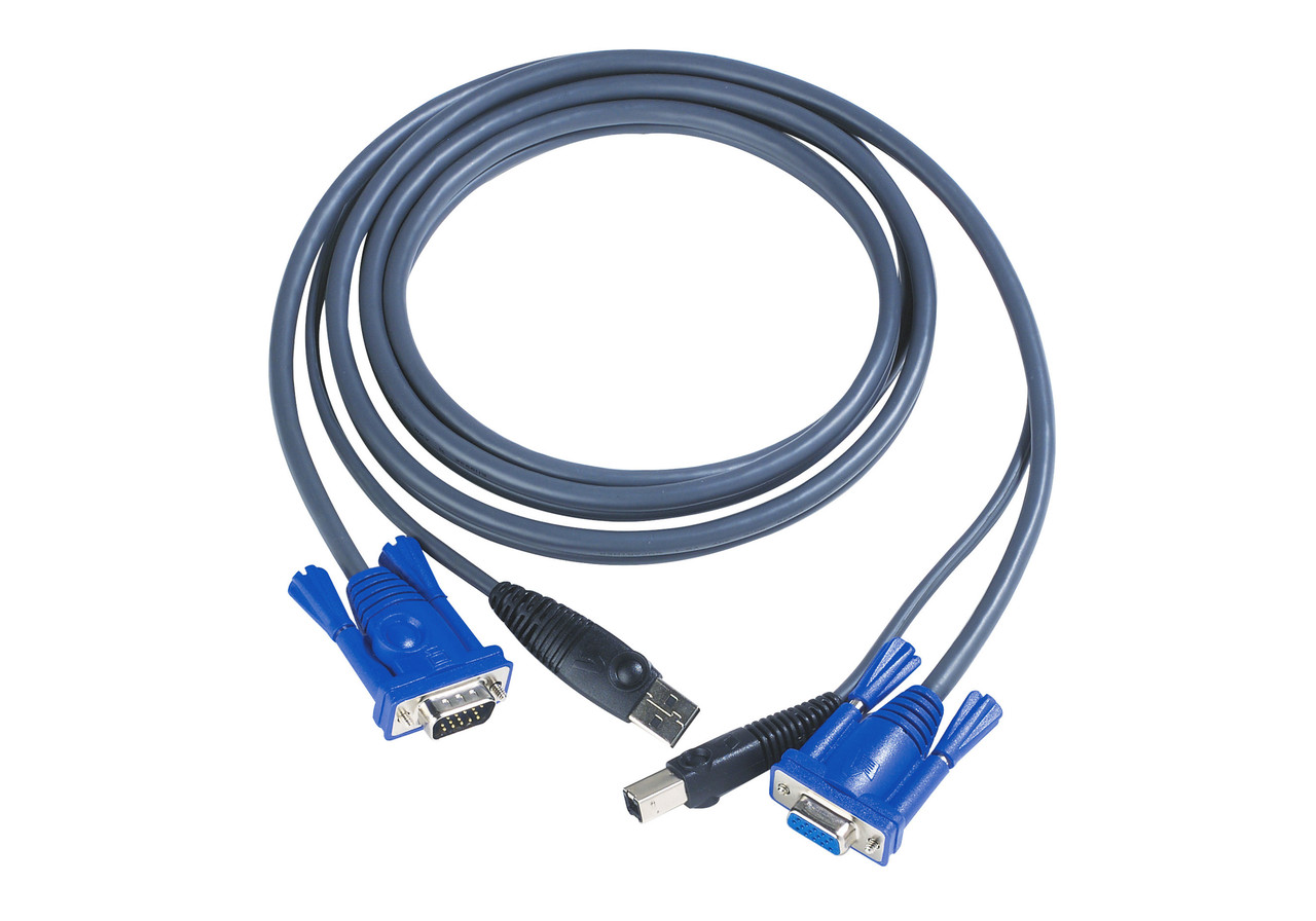 КВМ-кабель с интерфейсами USB, VGA (5м) 2L-5005U ATEN, фото 1