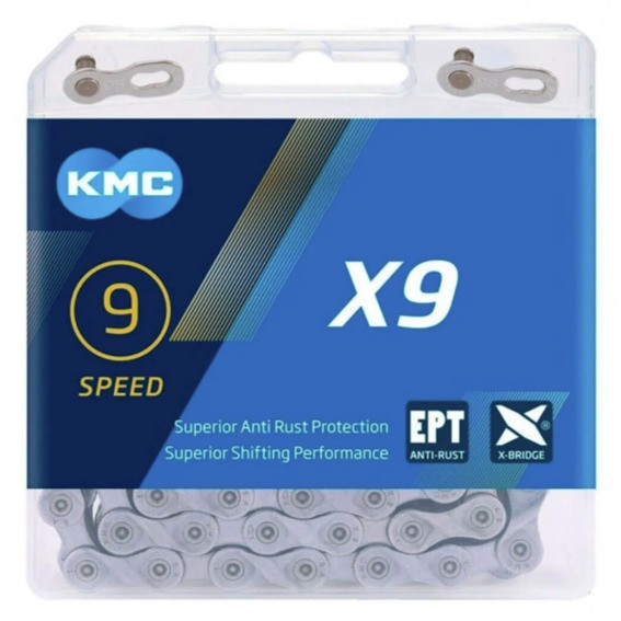 Цепь KMC X9 - speed 9, links 116 - фото 1 - id-p108640824