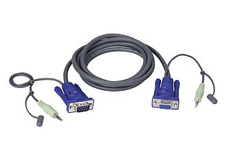 Кабель VGA с поддержкой звука (1.8м) 2L-2402A ATEN