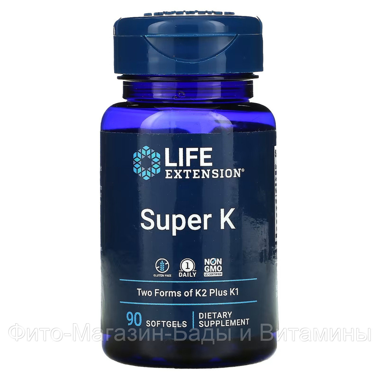 Life Extension, Продукт «Super K», 90 мягких желатиновых кап.