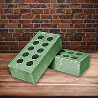 Кирпич облицовочный одинарный 250*120*65 мм Зеленый Изумруд