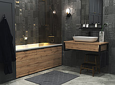 Экран для ванны 180 Grunge Loft Дуб вотан (на магнитах), фото 3
