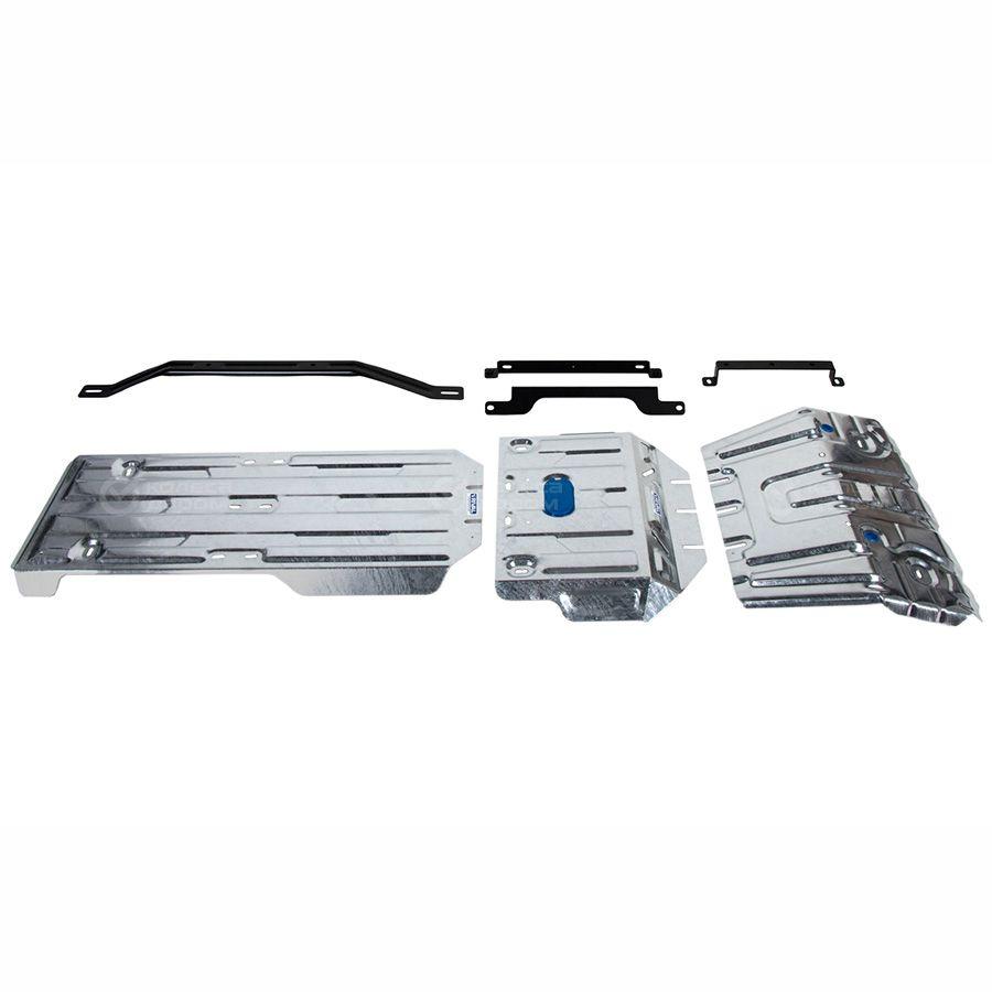 Комплект алюминиевой защиты радиатор + картер + КПП + РК + комплект крепежа, Lexus GX 460 2009-2023