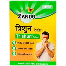 Тришун занду / Trishun (Zandu) 30 таблеток, при простуде, гриппе, кашле