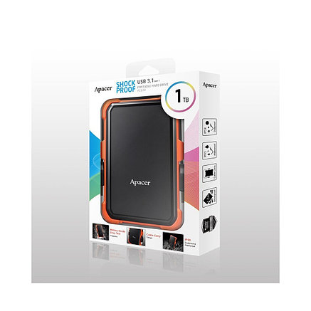 Внешний жёсткий диск Apacer 1TB 2.5" AC630 Оранжевый, фото 2