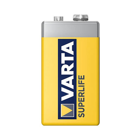 Батарейка VARTA Superlife (Super Heavy Duty) E-Block 9V - 6F22P 1 шт. в пленке, фото 2
