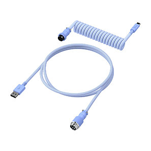 Провод для механической клавиатуры HyperX USB-C Coiled Cable Light Purple 6J682AA, фото 2