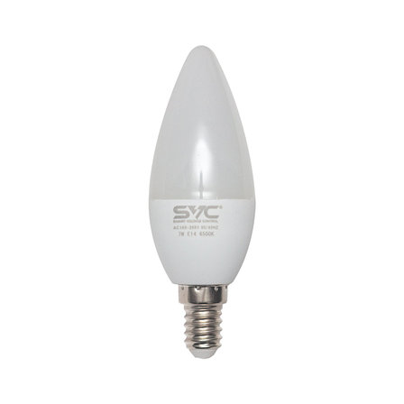 Эл. лампа светодиодная SVC LED C35-7W-E14-6500K, Холодный, фото 2