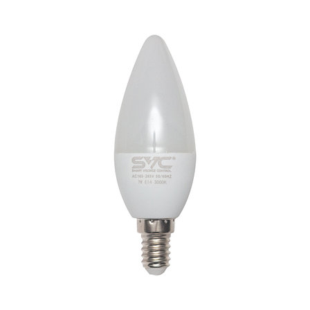 Эл. лампа светодиодная SVC LED C35-7W-E14-3000K, Тёплый, фото 2