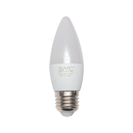 Эл. лампа светодиодная SVC LED C35-9W-E27-6500K, Холодный, фото 2