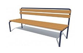 Скамья Аллея со спинкой