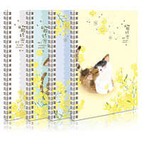 Записная книжка Deli "Meow time" на спирали, А5, 60 листов в линейку