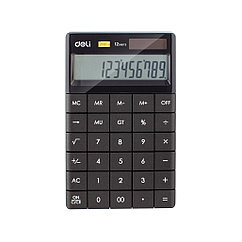 Калькулятор настольный Deli "1589" 12 разрядный, 165,3х103,2х14,7 мм, черный