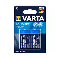 Батарейка, VARTA, LR14 Longlife Power, C, 1.5V, 2 шт., Блистер