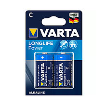 Батарейка, VARTA, LR14 Longlife Power, C, 1.5V, 2 шт., Блистер