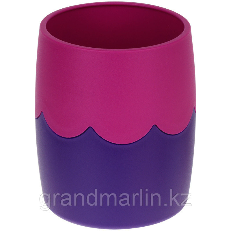 Подставка-стакан СТАММ, пластик, круглый, двухцветный фиолетовый-сиреневый - фото 1 - id-p107441400