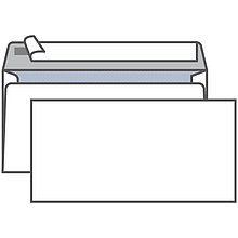 Конверт Е65 KurtStrip 70201, 110х220 мм белый, отр. лента, внутренняя запечатка